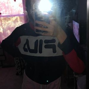 FILA long sleeve crop top, sweatshirt